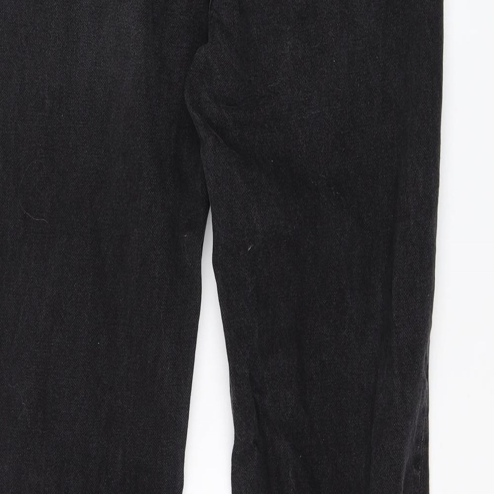 Denim CO. Womens Black  Denim Flared Jeans Size 10 L28 in