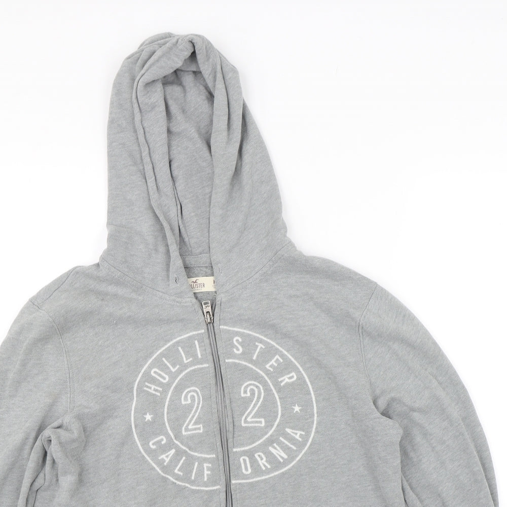 Holliser Womens Grey   Full Zip Hoodie Size M