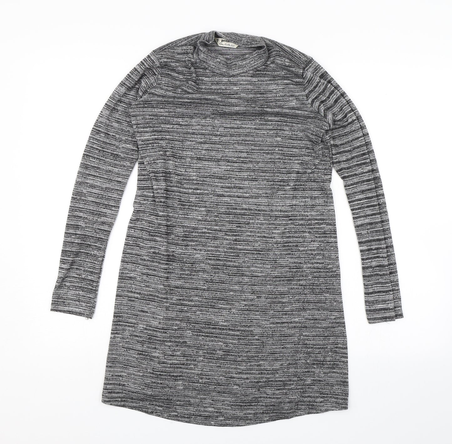 Miss Selfridge Womens Grey   Jumper Dress  Size 8
