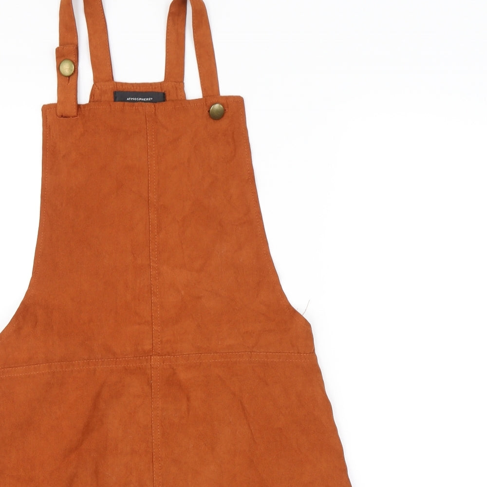 Atmosphere Womens Orange   Pinafore/Dungaree Dress  Size 12