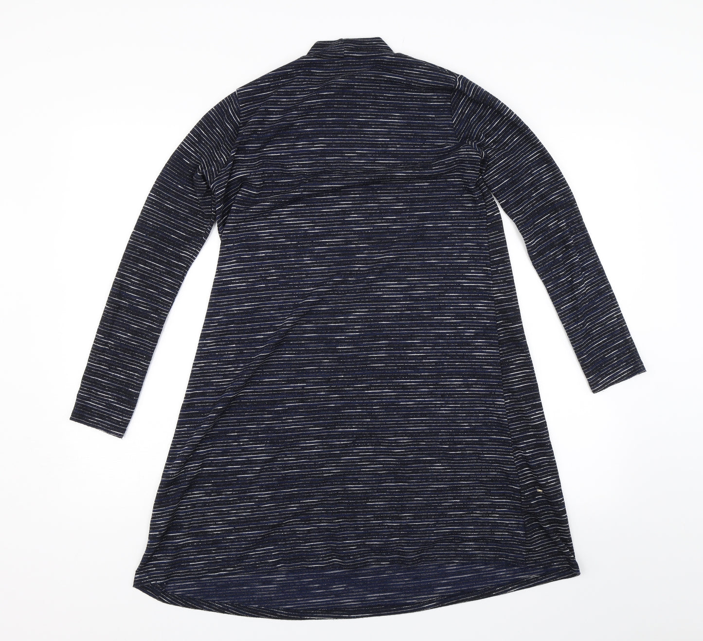 Miss Selfridge Womens Blue Striped  Jumper Dress  Size 8