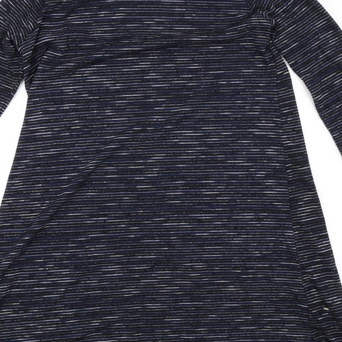 Miss Selfridge Womens Blue Striped  Jumper Dress  Size 8