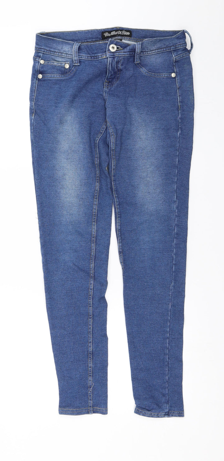 Vanilla Star Womens Blue Denim Skinny Jeans Size 26 in L26 in
