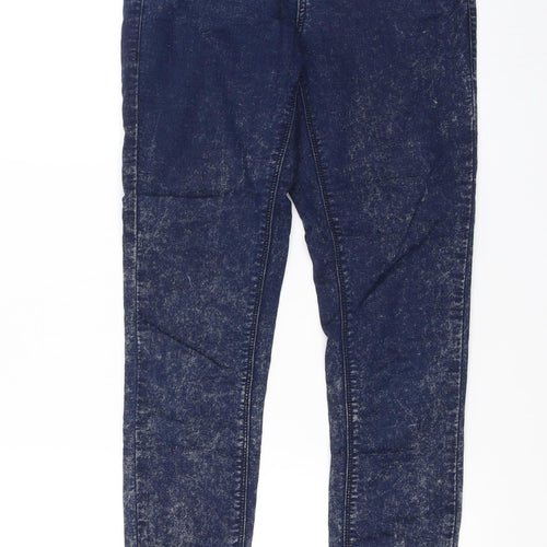 Topshop Womens Blue   Skinny Jeans Size 8 L27 in