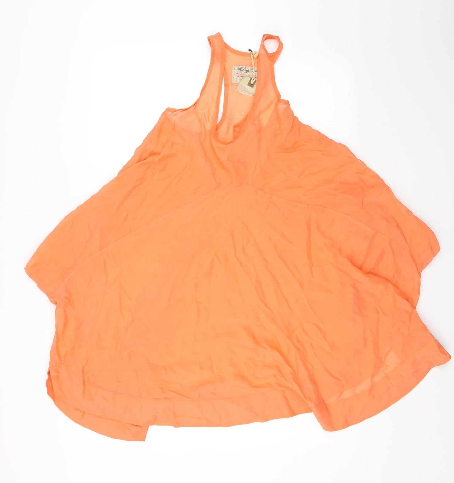 All Saints Womens Orange   Basic Blouse Size 8
