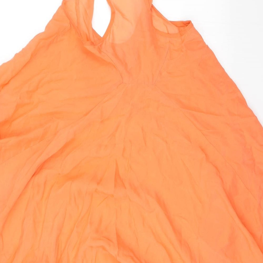 All Saints Womens Orange   Basic Blouse Size 8