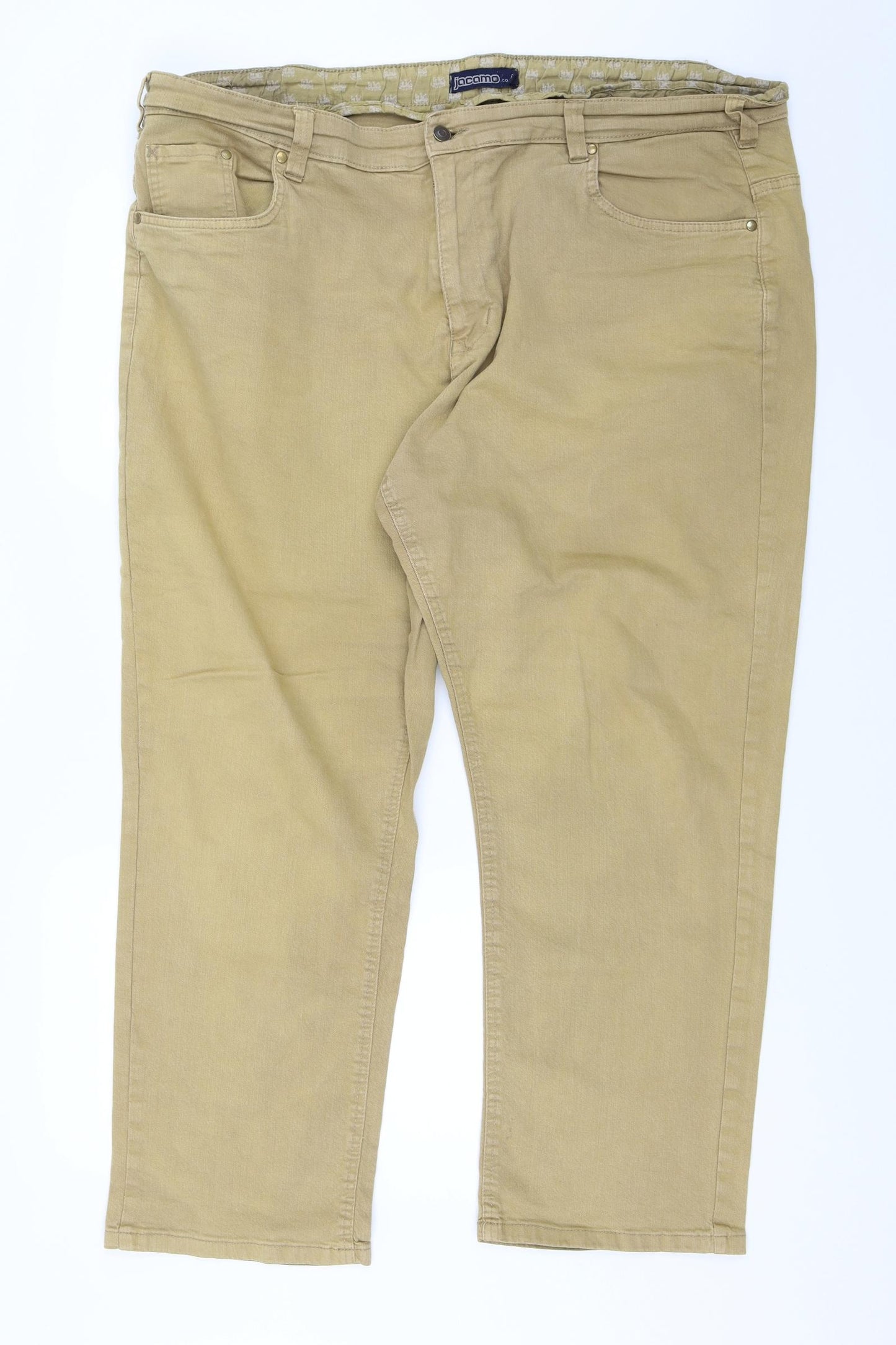 Jacamo Mens Beige   Straight Jeans Size 46 L25 in