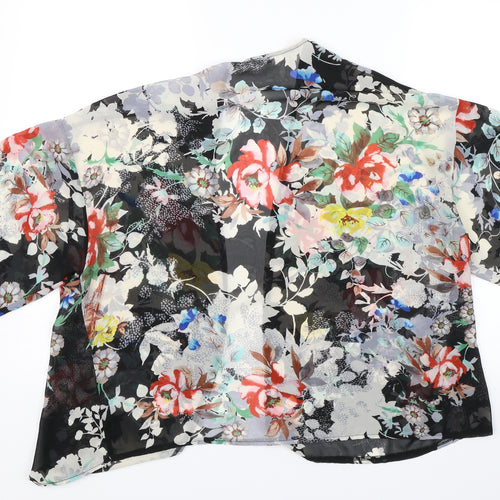 Atmosphere Womens Black Floral  Shrug Jumper Size S