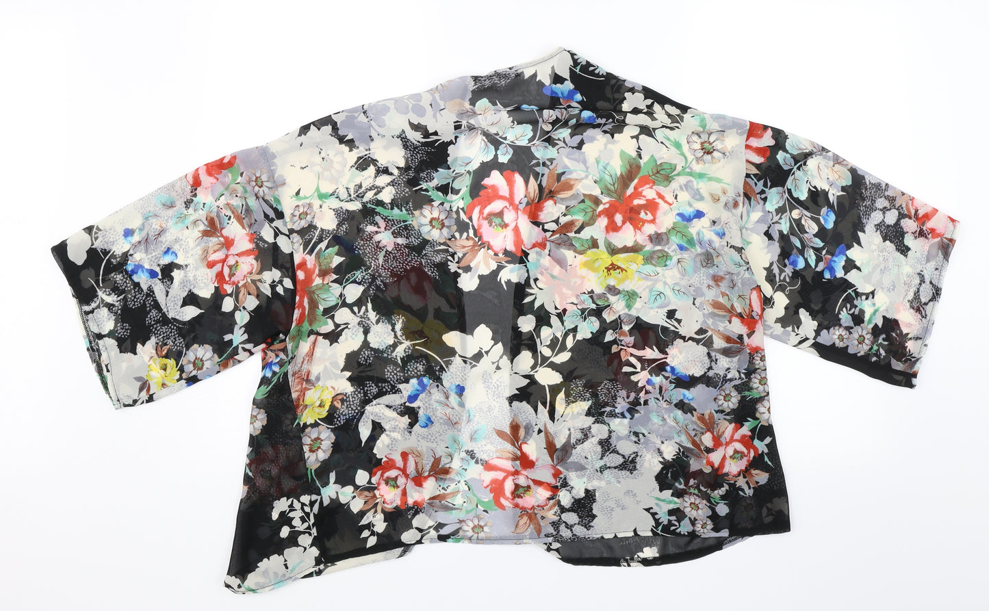 Atmosphere Womens Black Floral  Shrug Jumper Size S