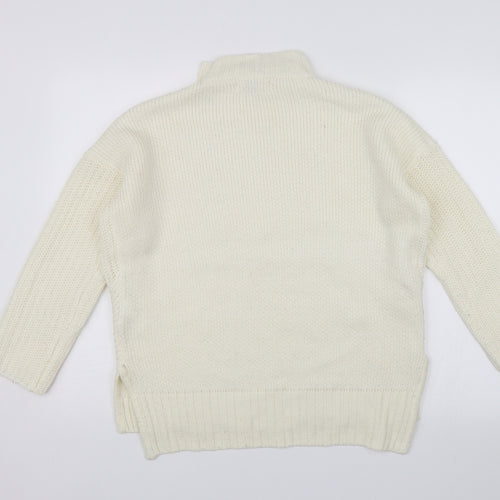 House Womens White   Pullover Jumper Size XS