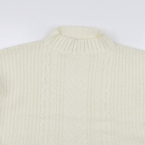 House Womens White   Pullover Jumper Size XS