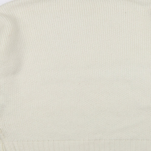 House Womens White   Pullover Jumper Size XS