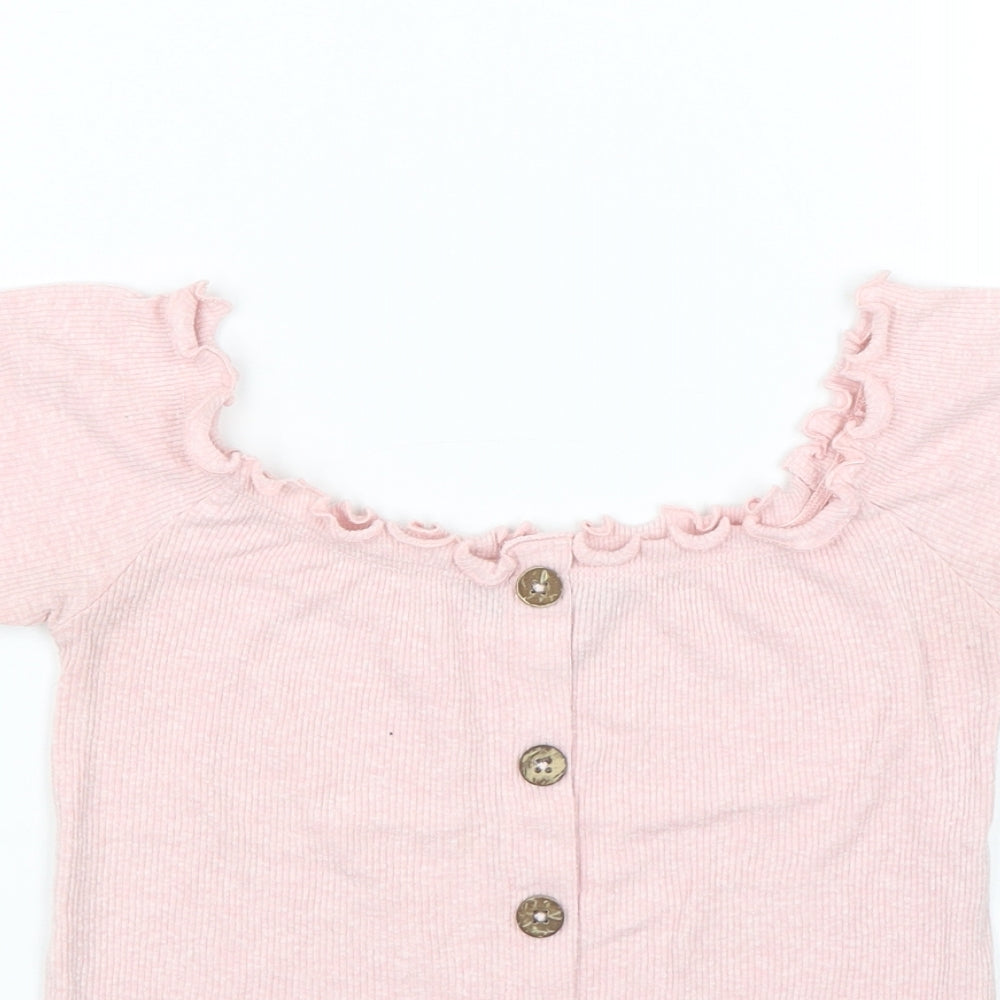 New Look Womens Pink   Basic Blouse Size 10