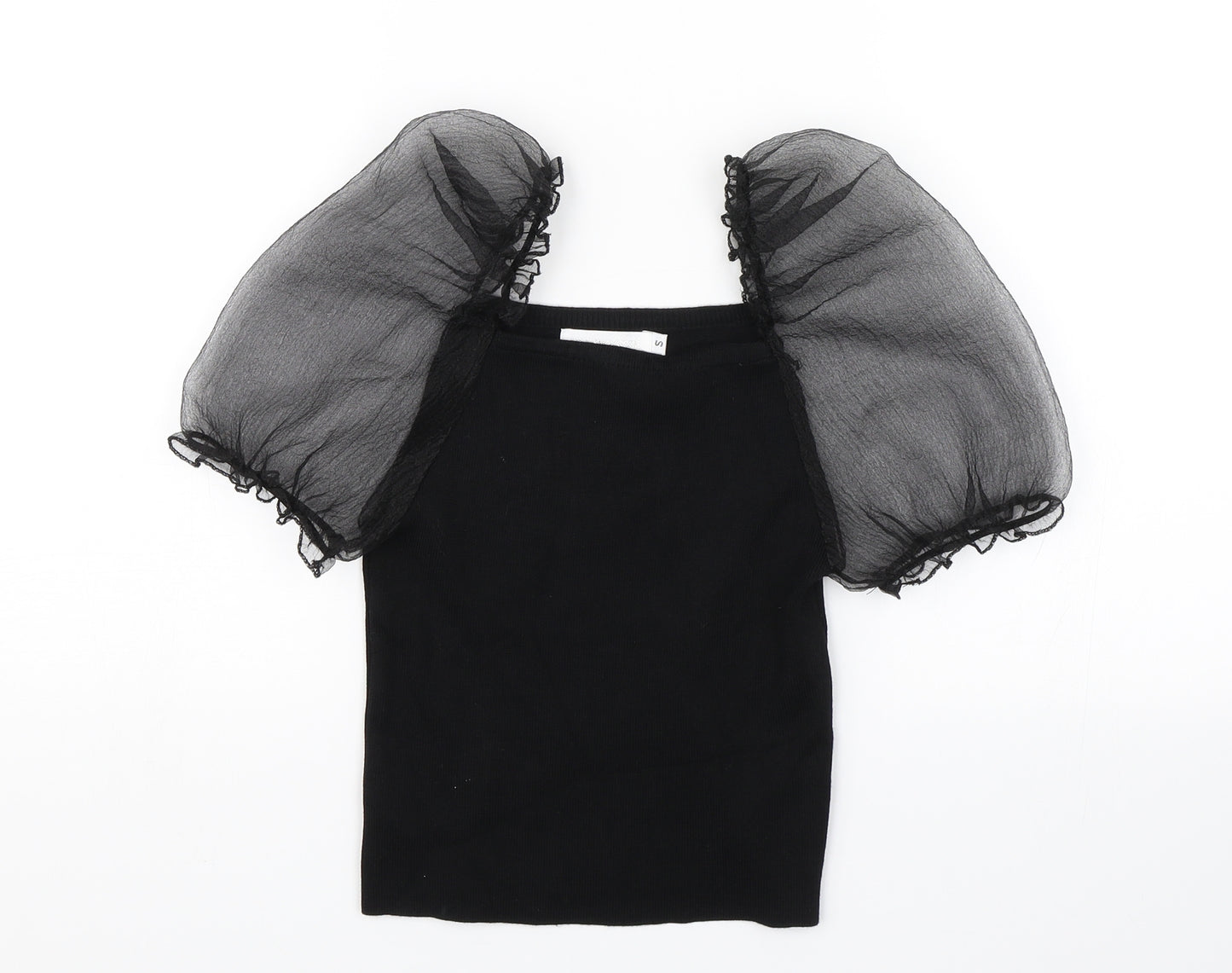 Flamant Rose Womens Black   Basic Blouse Size S