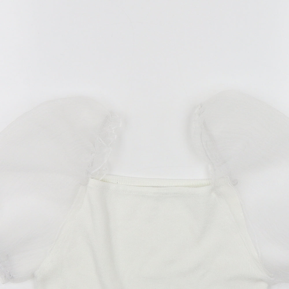 Flamant Rose Womens White   Basic Blouse Size S