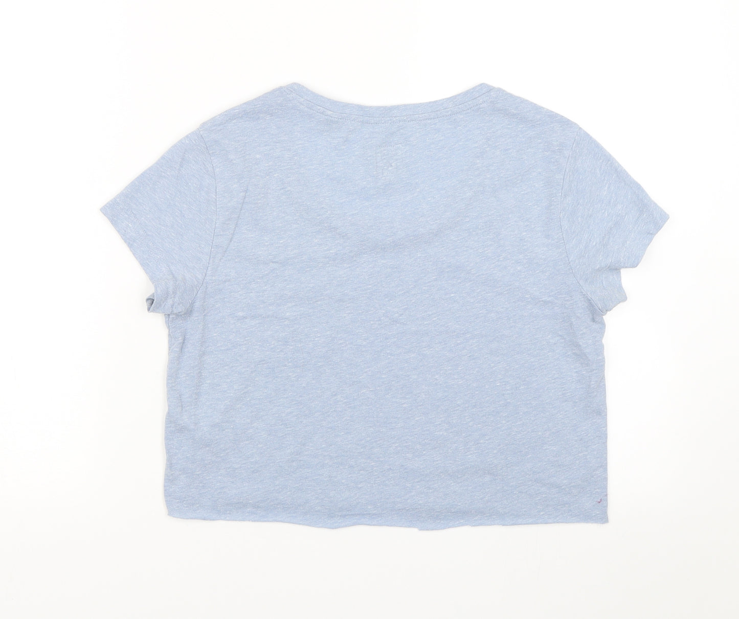 Jack Wills Womens Blue   Cropped T-Shirt Size 8  - Cut to length