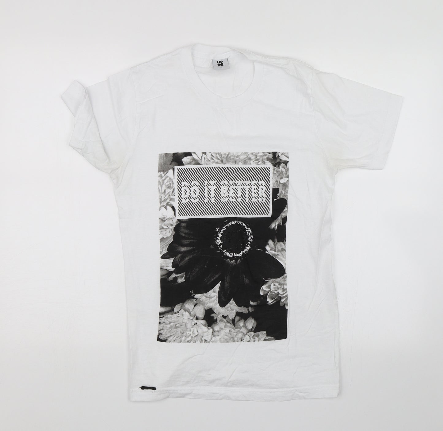 UON Womens White   Basic T-Shirt Size S  - Do it better