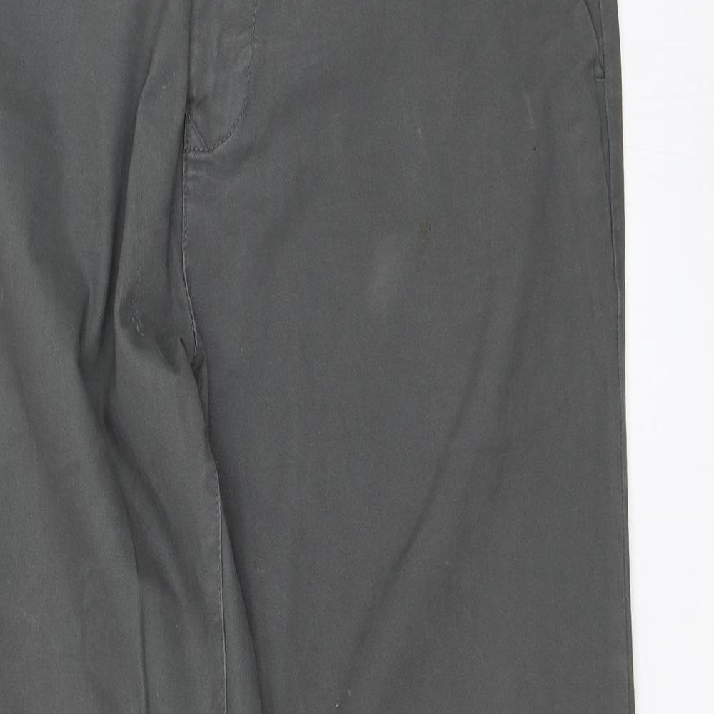 NEXT Mens Grey   Chino Trousers Size 34 in L26 in