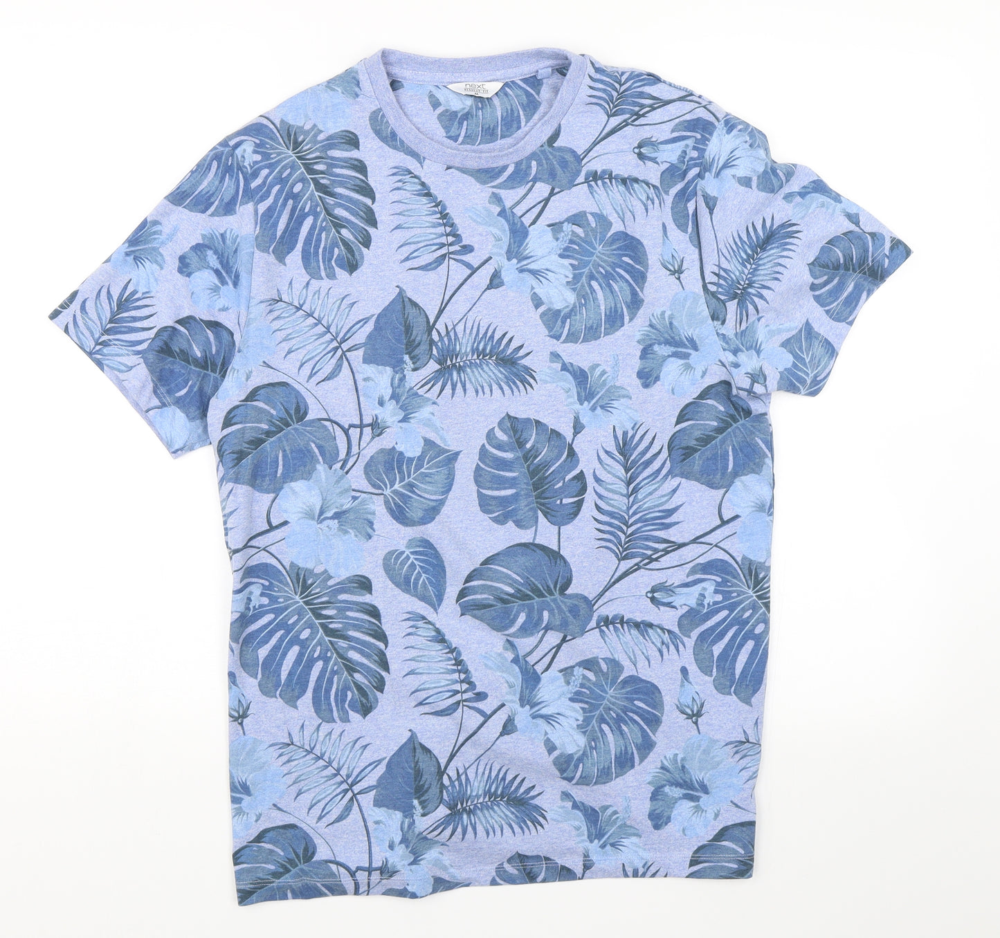 NEXT Mens Blue Floral   T-Shirt Size M