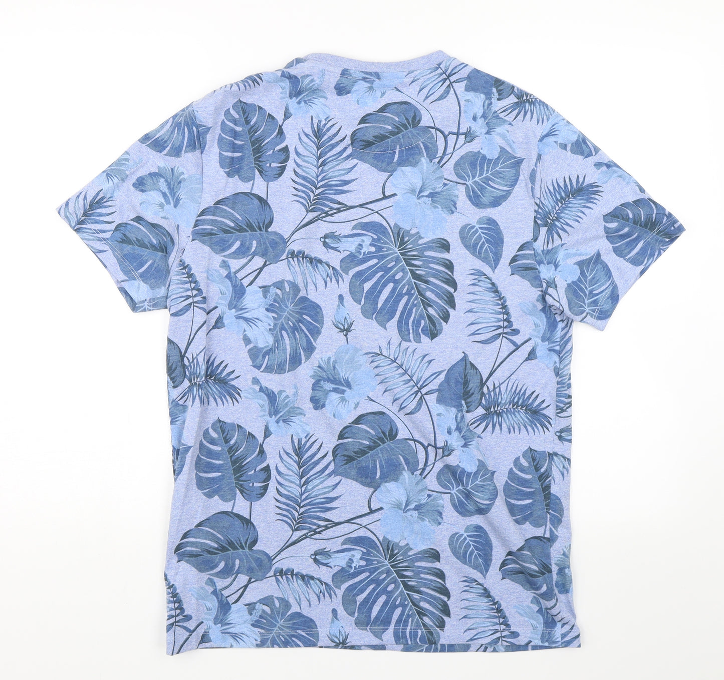 NEXT Mens Blue Floral   T-Shirt Size M