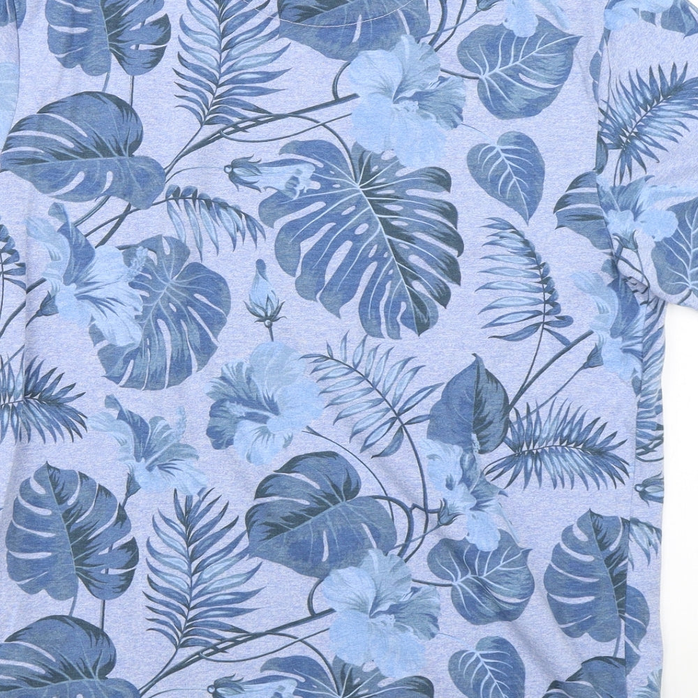 NEXT Mens Blue Floral   T-Shirt Size M