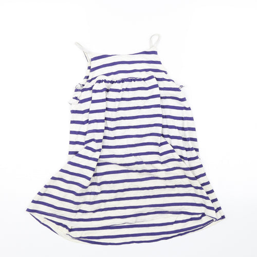 NEXT Girls Blue Striped  Shift  Size 7 Years