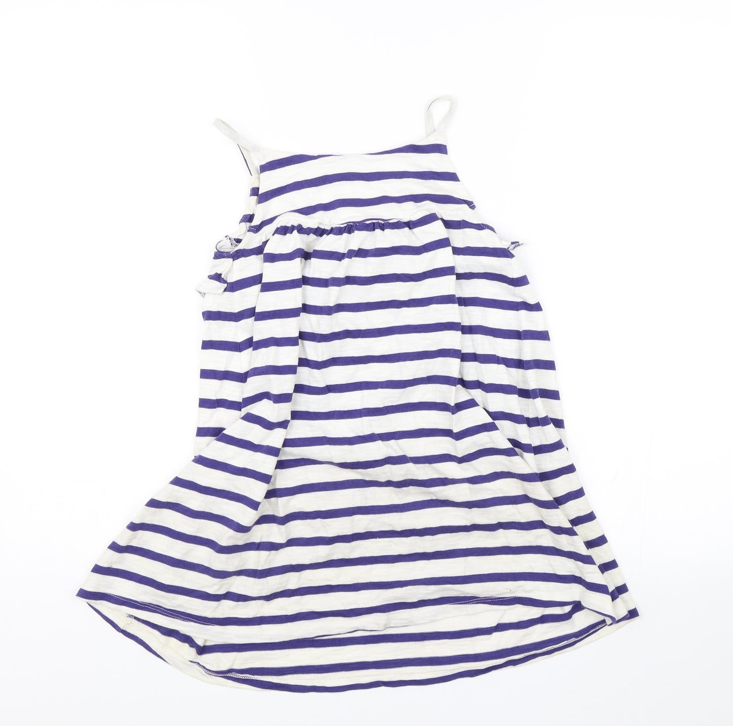 NEXT Girls Blue Striped  Shift  Size 7 Years