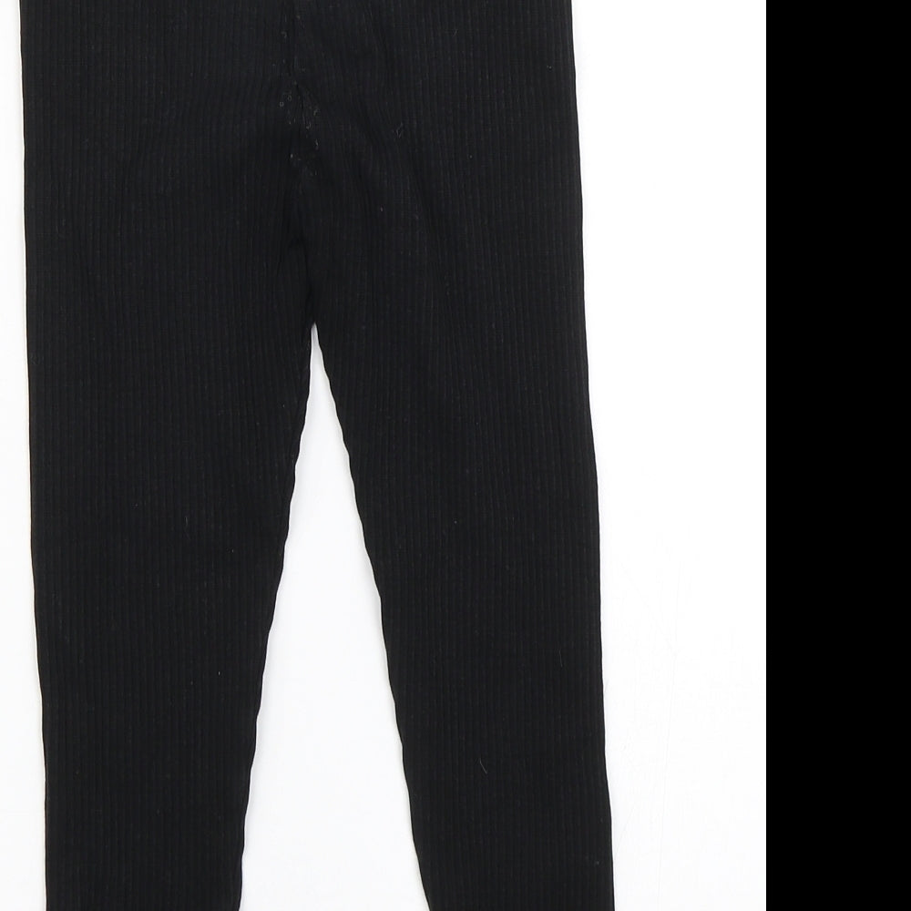 NEXT Girls Black   Jogger Trousers Size 6 Years