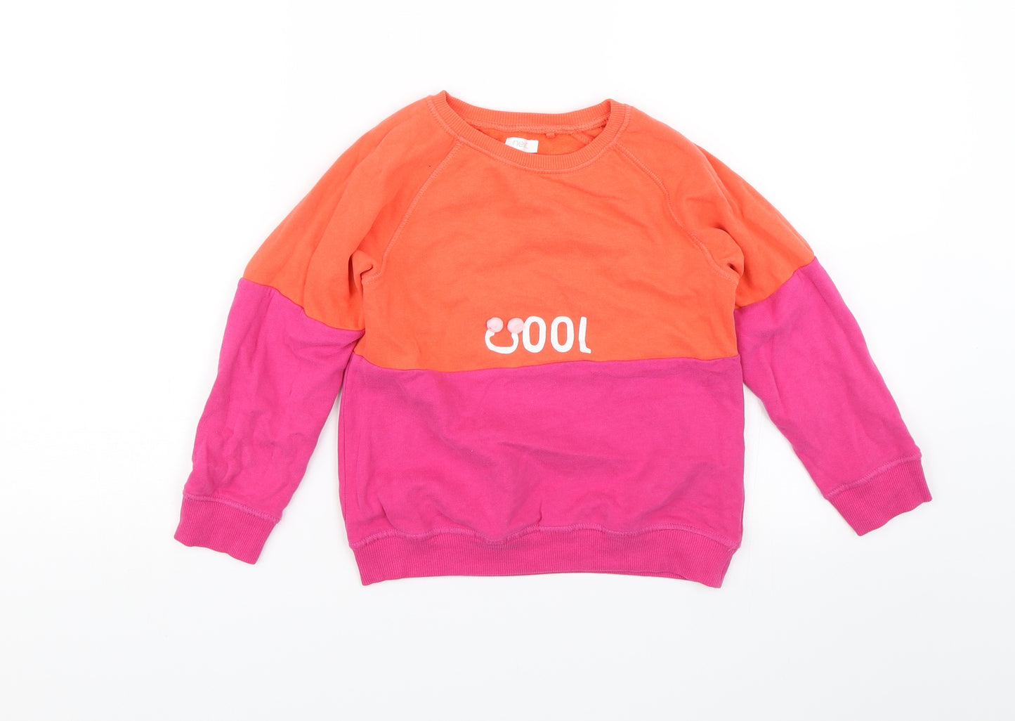 NEXT Girls Pink   Pullover Jumper Size 7 Years  - Cool