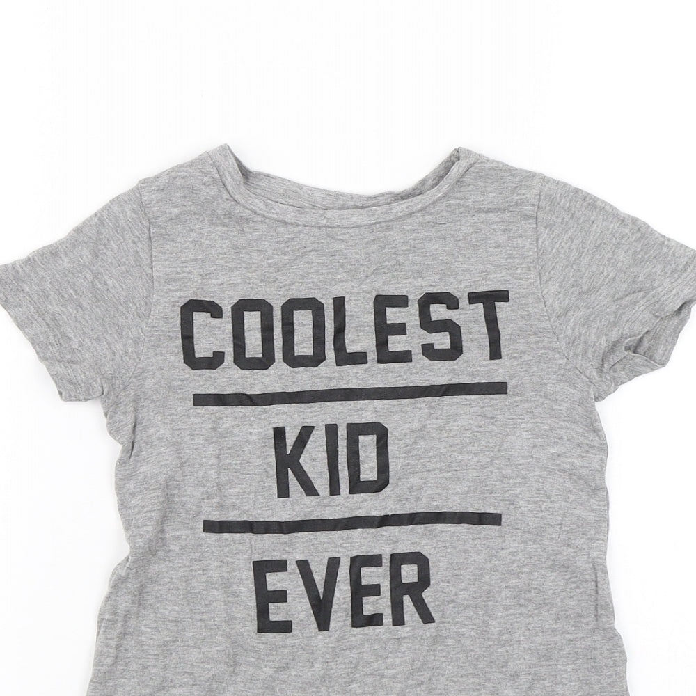 NEXT Girls Grey   Basic T-Shirt Size 3 Years  - Coolest kid ever