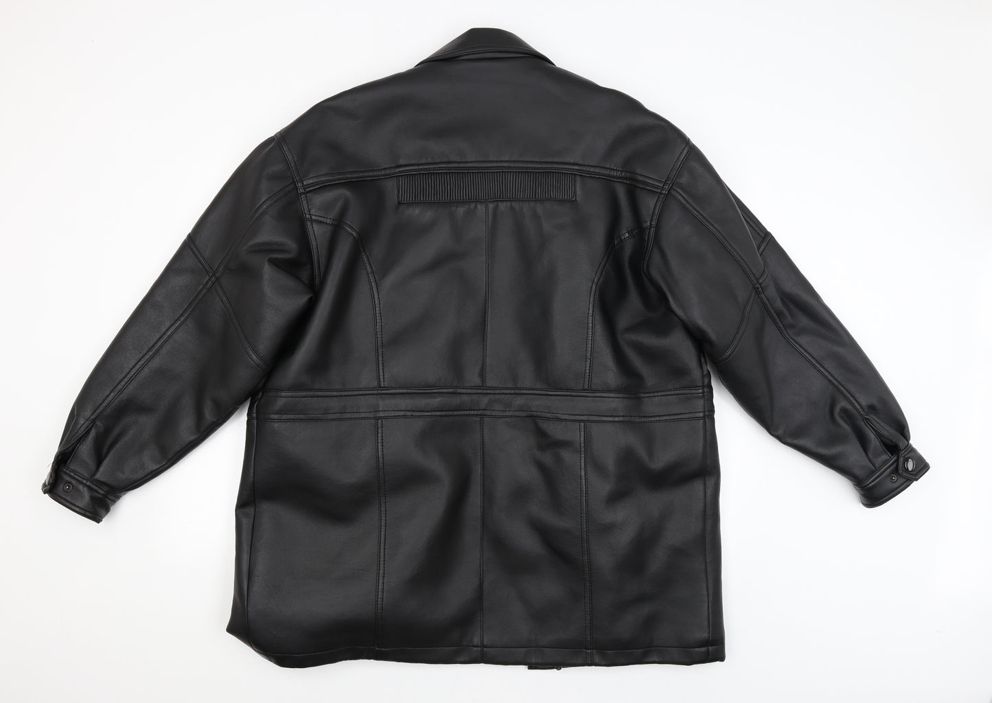 Outdoor Wear Mens Black   Motorcycle Jacket Coat Size L