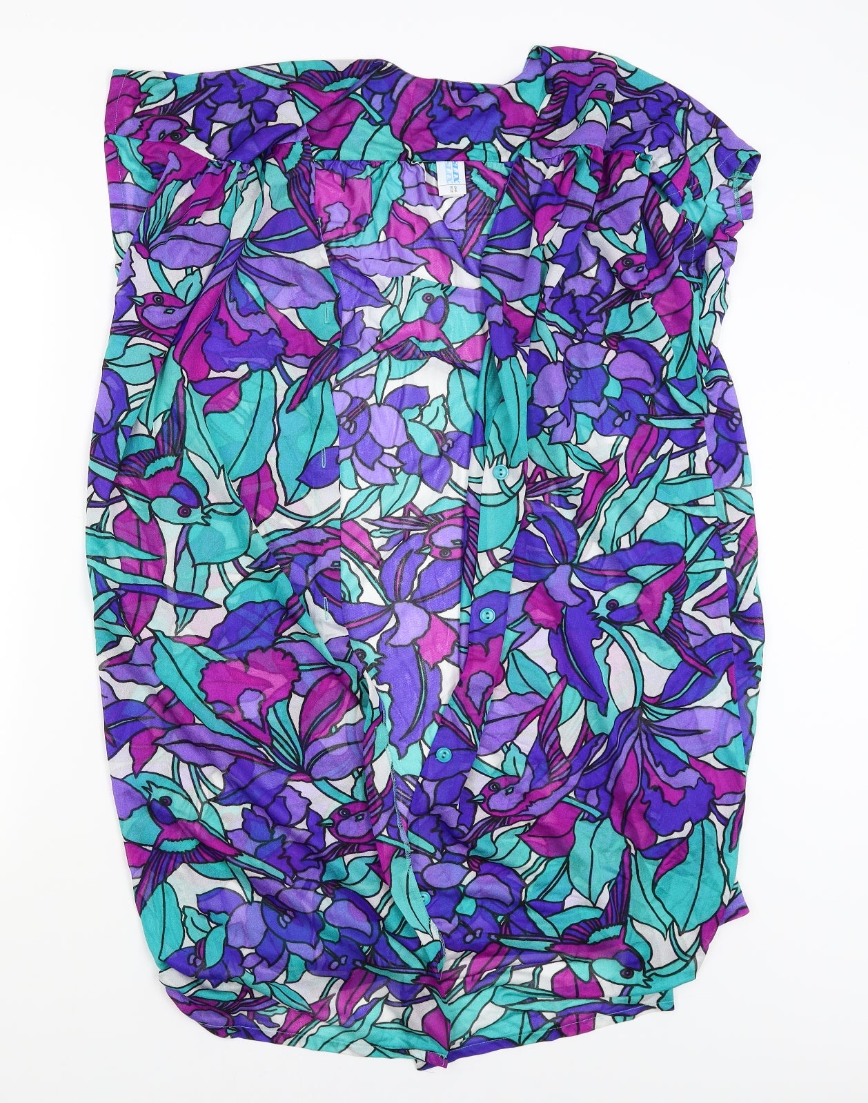 Slix Womens Multicoloured Floral  Basic Blouse One Size