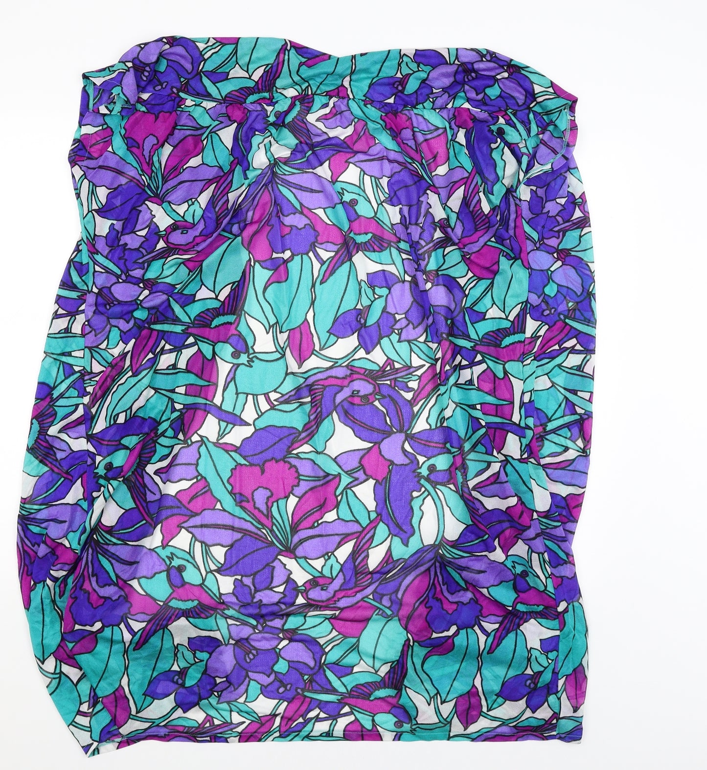 Slix Womens Multicoloured Floral  Basic Blouse One Size