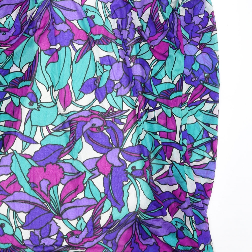Slix Womens Multicoloured Floral  Basic Blouse One Size