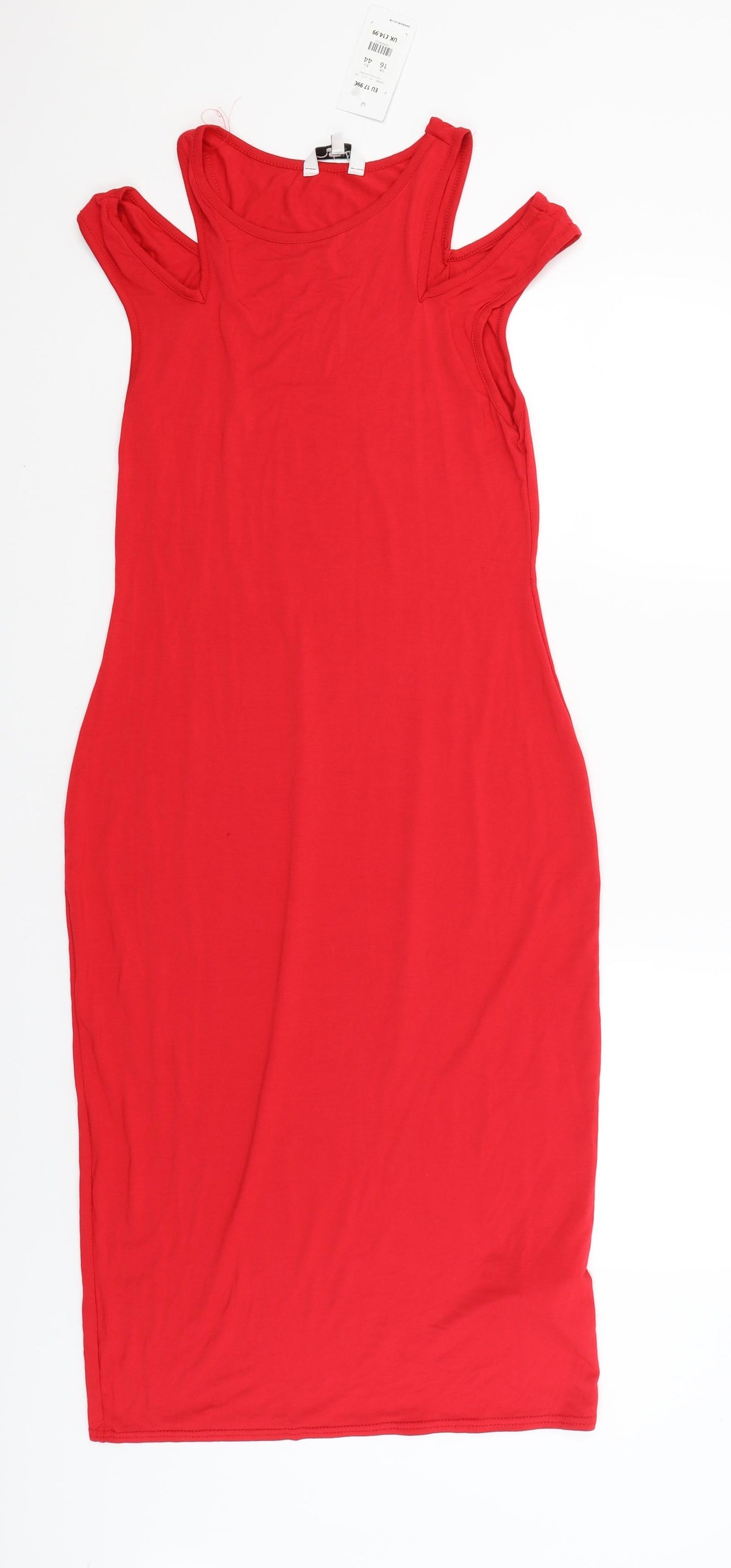 New Look Womens Red   Tank Dress  Size 16