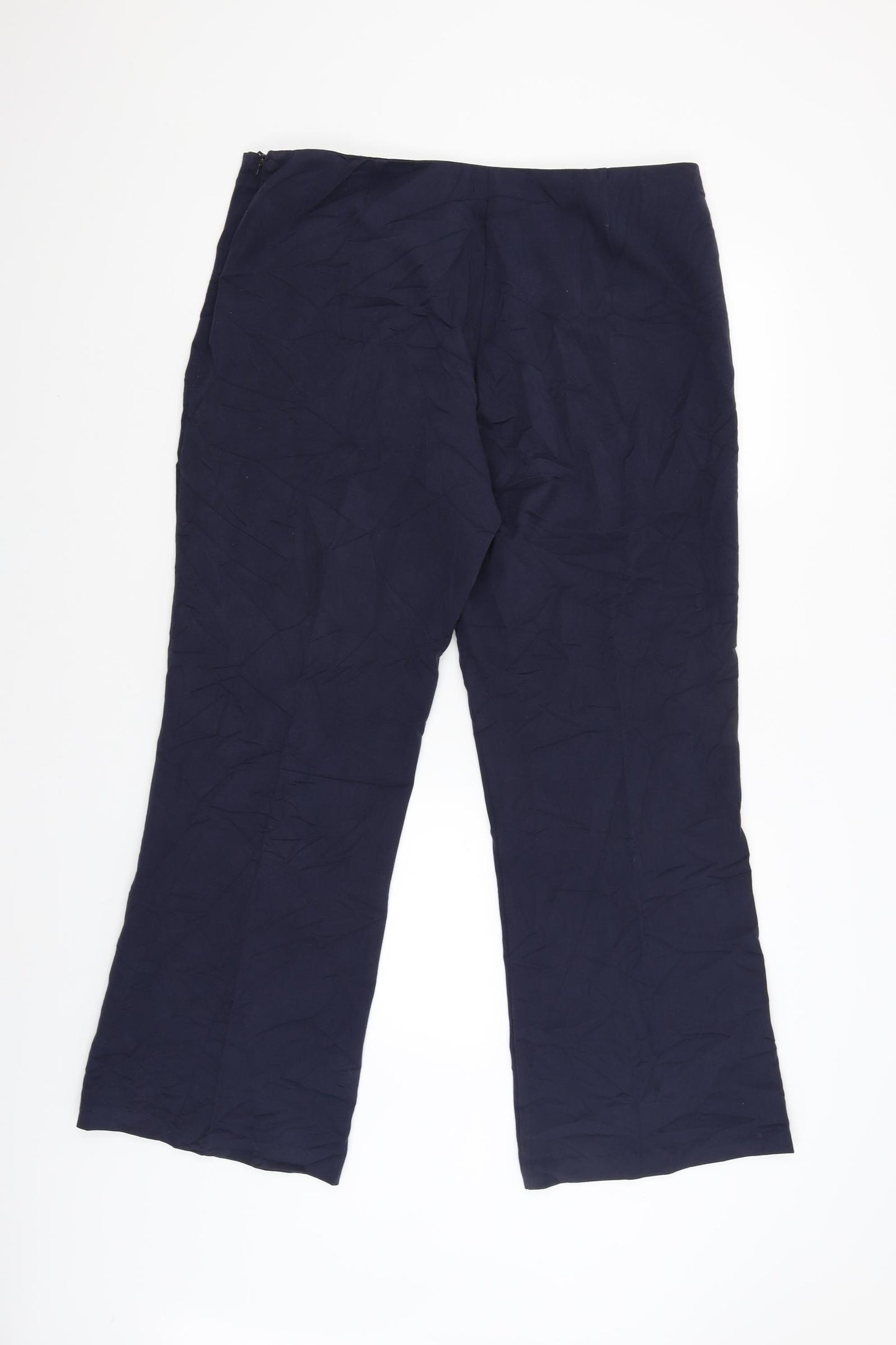 Papaya Womens Blue   Capri Trousers Size 18 L30 in