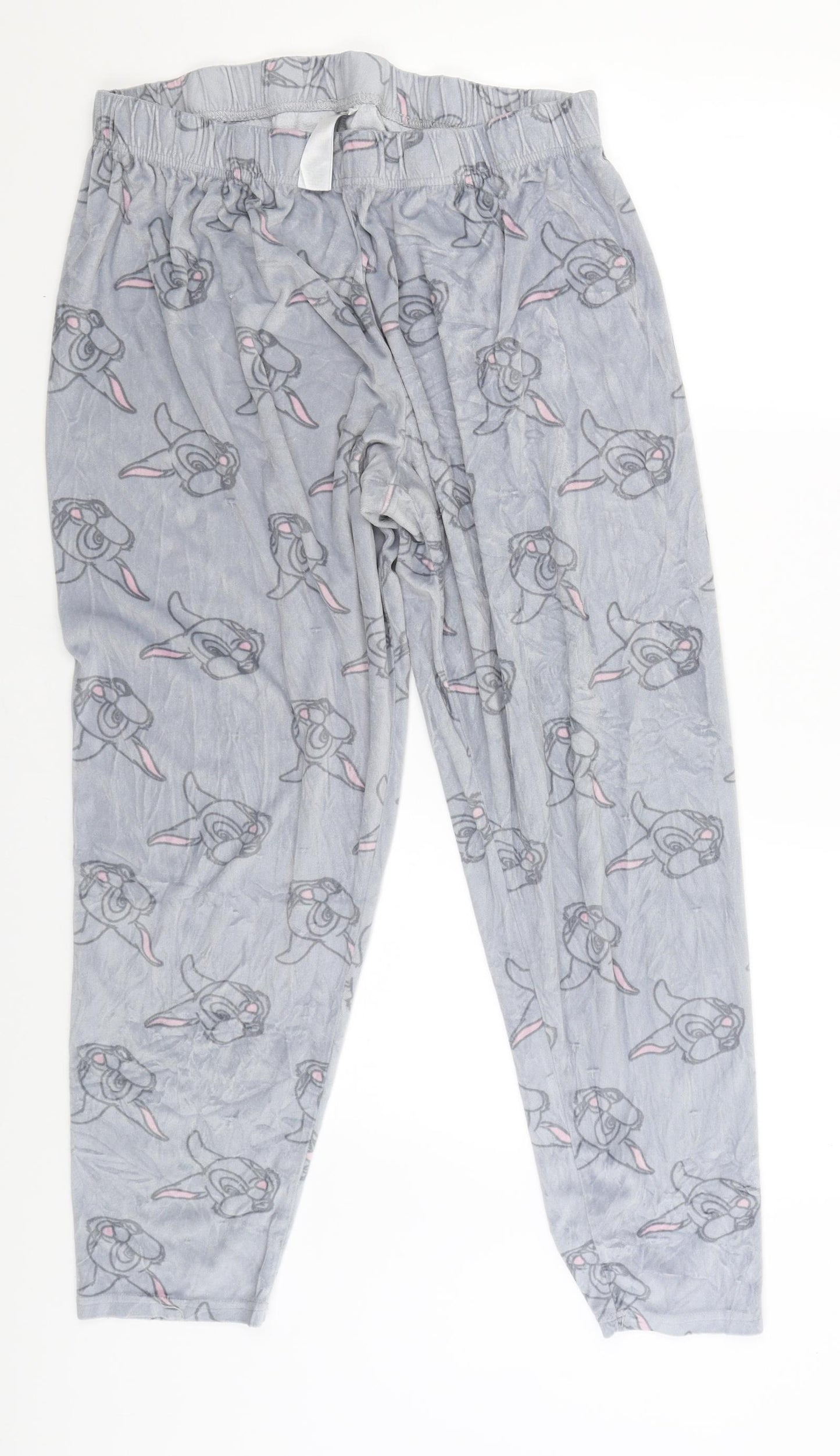 Love to Lounge Womens Grey Solid  Babydoll Pyjama Pants Size L  - Bunny Rabbit
