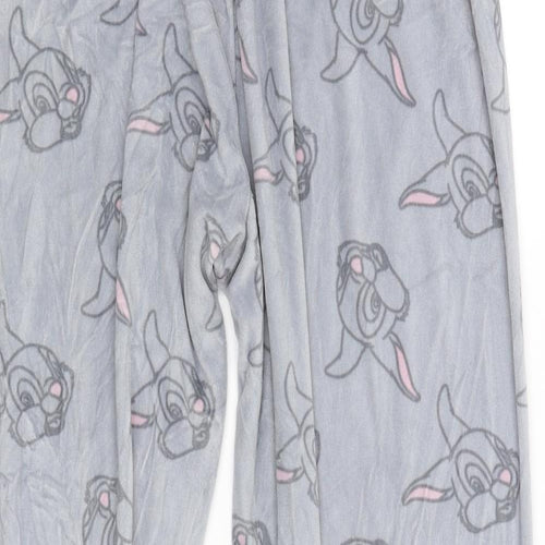 Love to Lounge Womens Grey Solid  Babydoll Pyjama Pants Size L  - Bunny Rabbit