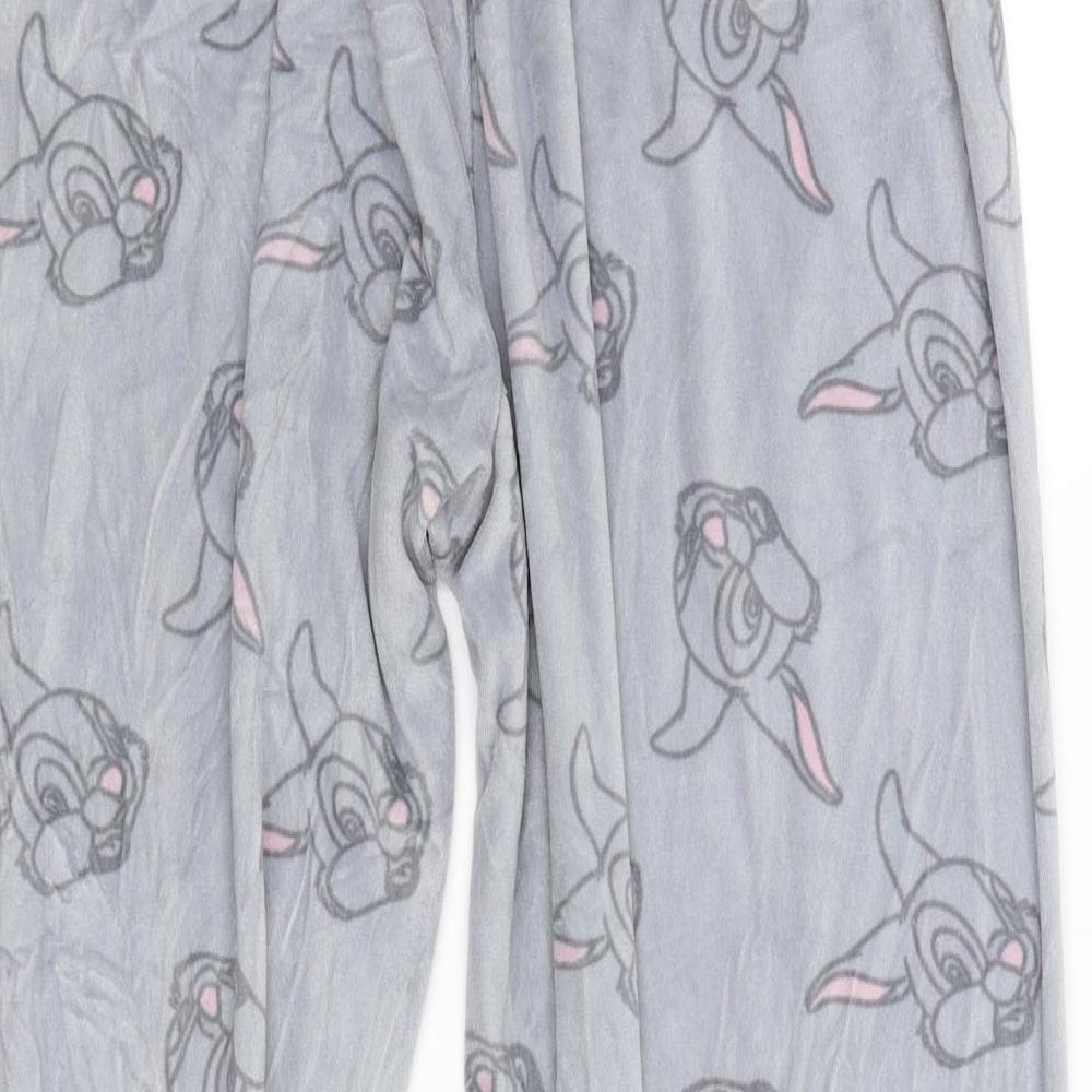 Love to Lounge Womens Grey Solid  Babydoll Pyjama Pants Size L  - Bunny Rabbit