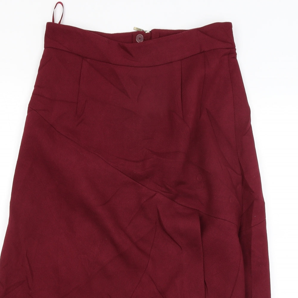 F&F Womens Red   Flare Skirt Size 12