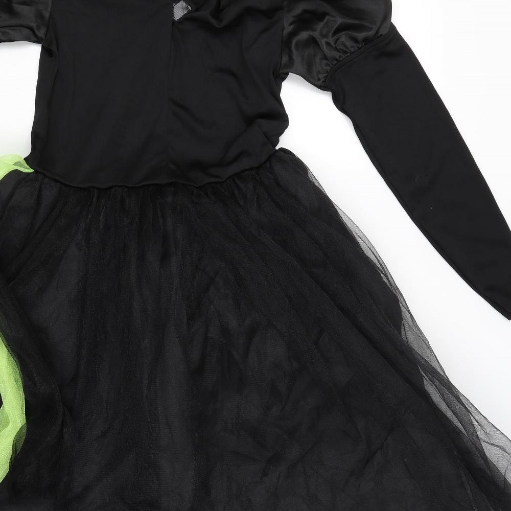 Morrisons Girls Black   A-Line  Size 11-12 Years