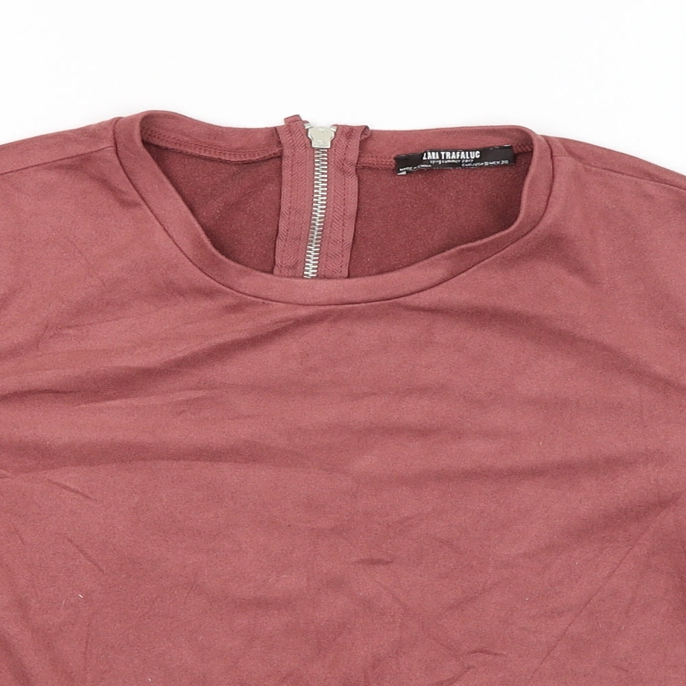 Zara Trafaluc Womens Red   Pullover Jumper Size S