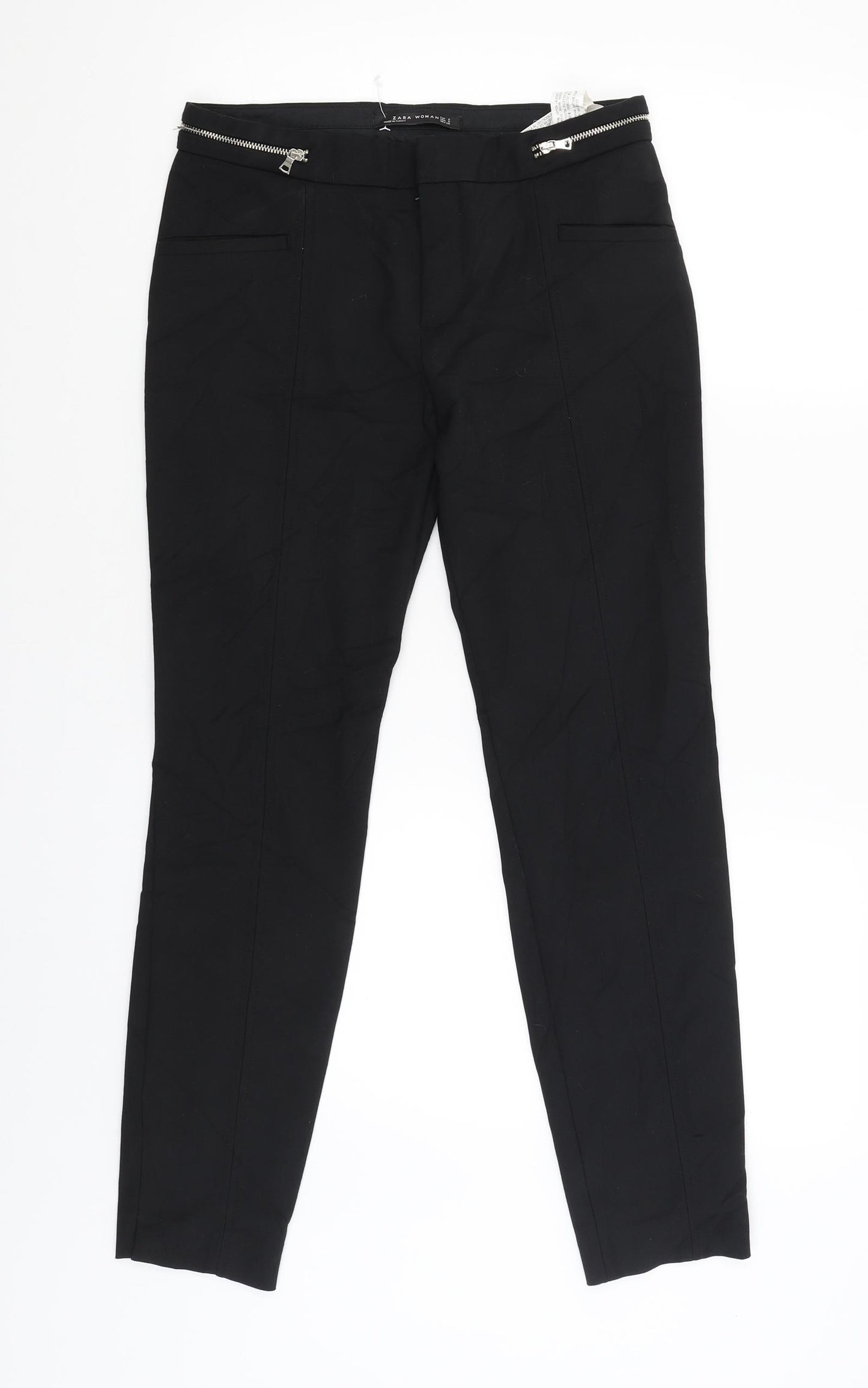 Zara Womens Black   Trousers  Size S L27 in