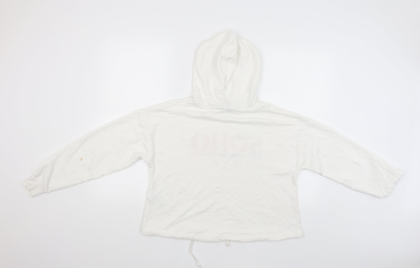 New Look Womens White   Pullover Hoodie Size 8