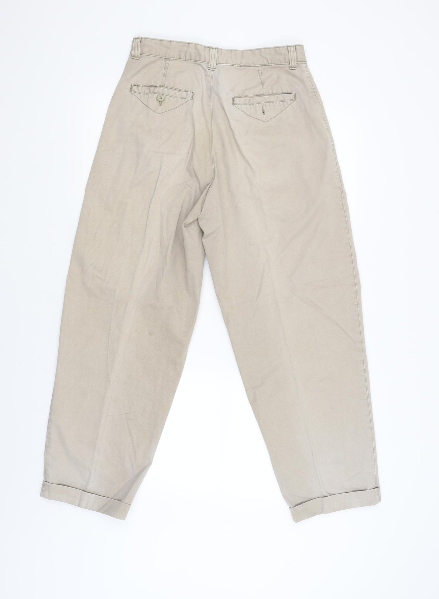 Preworn Womens Beige   Cargo Trousers Size 30 L28 in