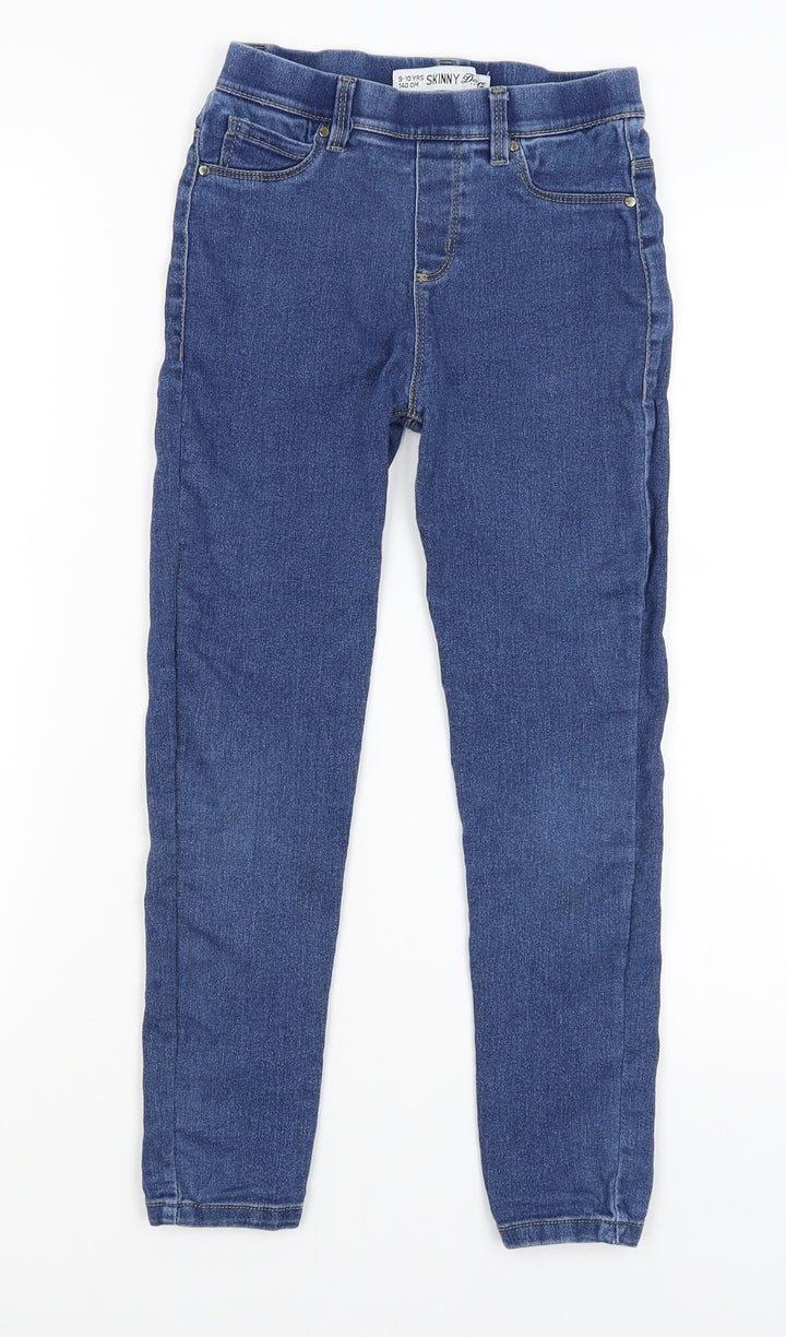 Denim & Co. Girls Blue Skinny Jeans Size 9-10 Years