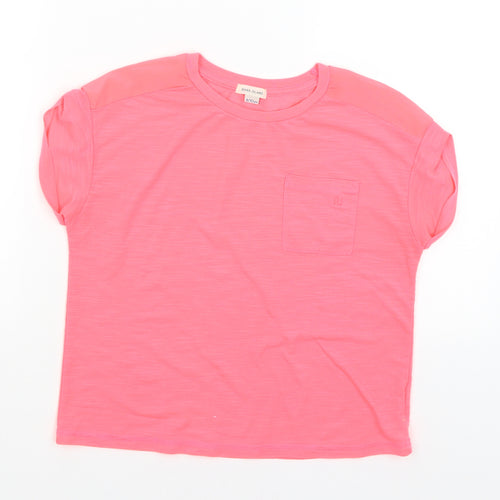 River Island Boys Pink   Basic T-Shirt Size 9-10 Years