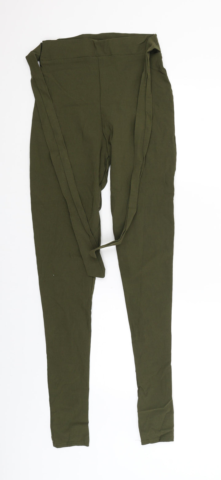 I SAW IT FIRST Womens Green Capri Trousers Size 8 L33 in