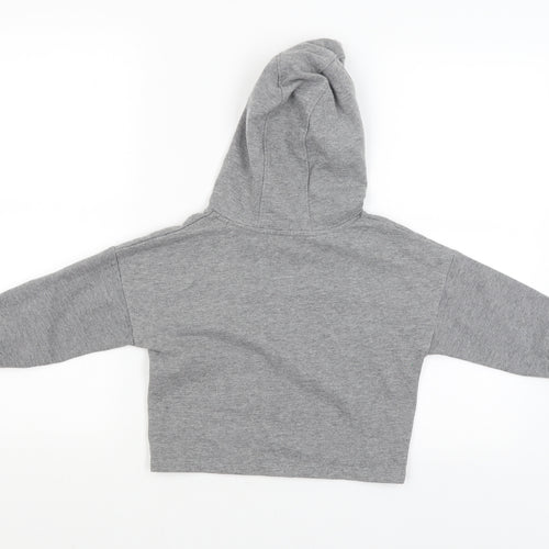 F&F Girls Grey   Pullover Hoodie Size 5-6 Years