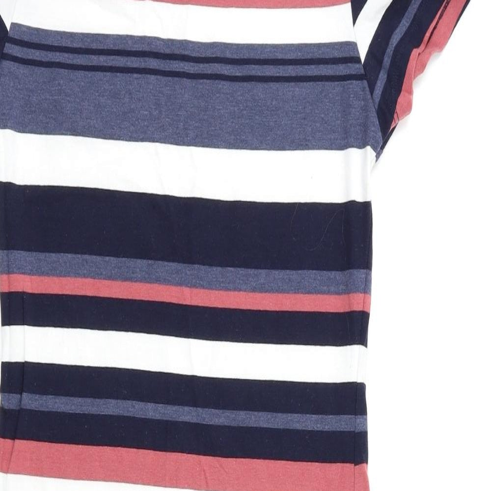 proimark Womens Multicoloured Striped  T-Shirt Dress  Size 10